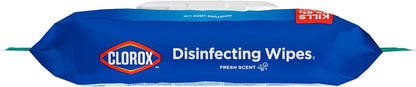 Clorox Disinfecting Wipes Flex Pack – 48-Hour Odor-Control Disinfecting Wipes for Bathroom and Home, Bleach-Free 75-Count Pack of 3