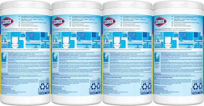 Clorox Disinfecting Wipes for Nursery and High Chair Zones, Bleach-Free Family Disinfection, 75 Count, Pack of 4