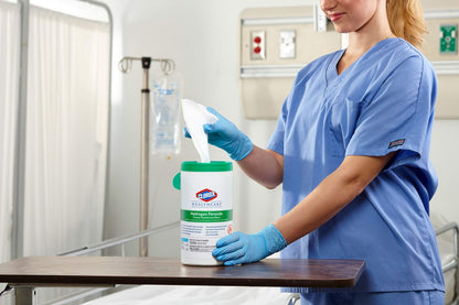 Clorox Healthcare Hydrogen Peroxide Disinfectant Wipes – Fragrance-Free Surface Sanitizer for NICU and Isolation Rooms