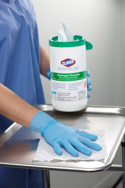 Clorox Healthcare Hydrogen Peroxide Disinfectant Wipes – Fragrance-Free Surface Sanitizer for NICU and Isolation Rooms