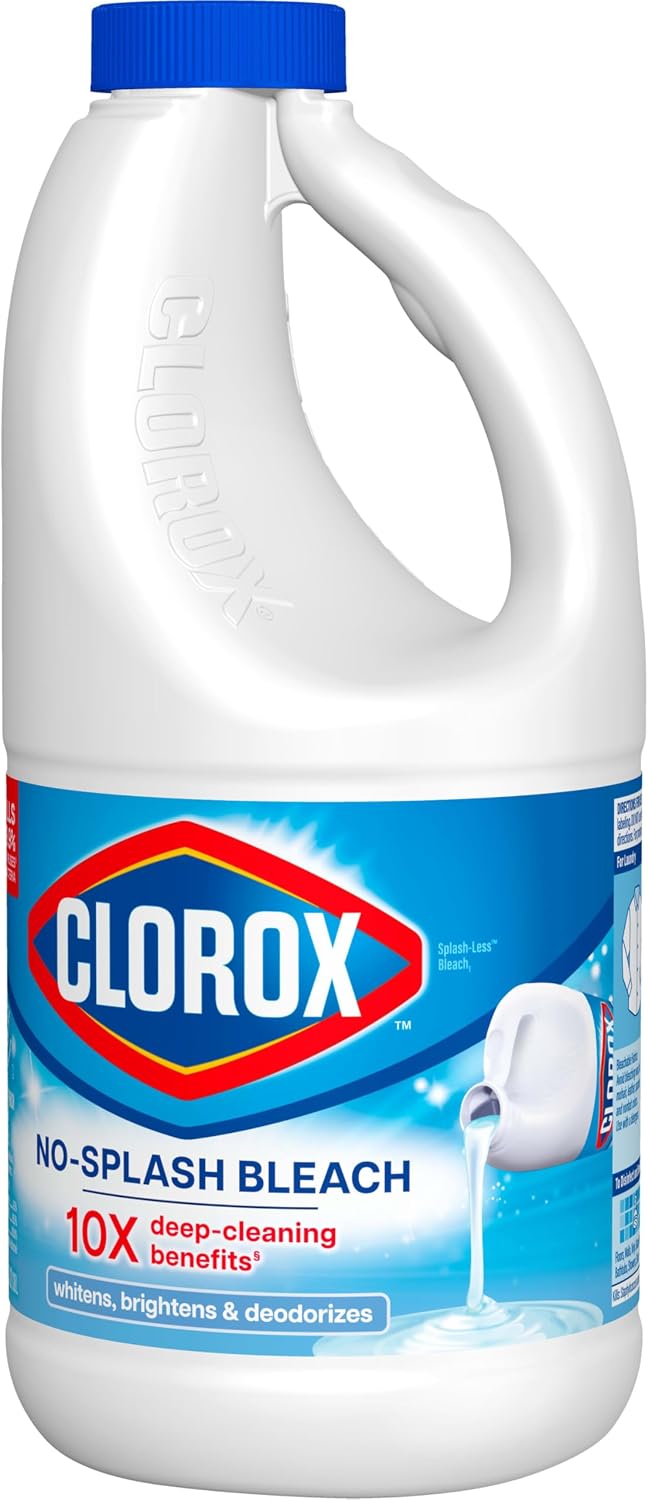 Clorox No Splash Bleach 40 fl oz – Hygienic Home Concentrated Bleach for Allergy and Germ Aware Families