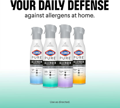 Clorox PURE Allergen Neutralizer Daily Air Spray – Kid-Safe Nursery Air Care with Allergen-Free Scent, 8 Ounces