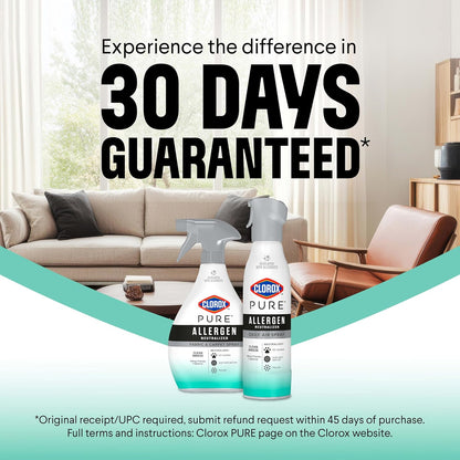 Clorox PURE Allergen Neutralizer Daily Air Spray – Kid-Safe Nursery Air Care with Allergen-Free Scent, 8 Ounces