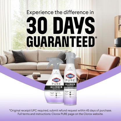 Clorox PURE Allergen Neutralizer Nighttime Calm – Family-Safe Nursery and Playroom Air Spray for Daily Allergen Control
