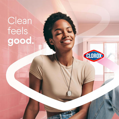 Clorox Scentiva ToiletWand Refills – All-in-One Disposable System for Clutter-Free Small Bathroom, Cherry Blossom and Peach, 10 Pack