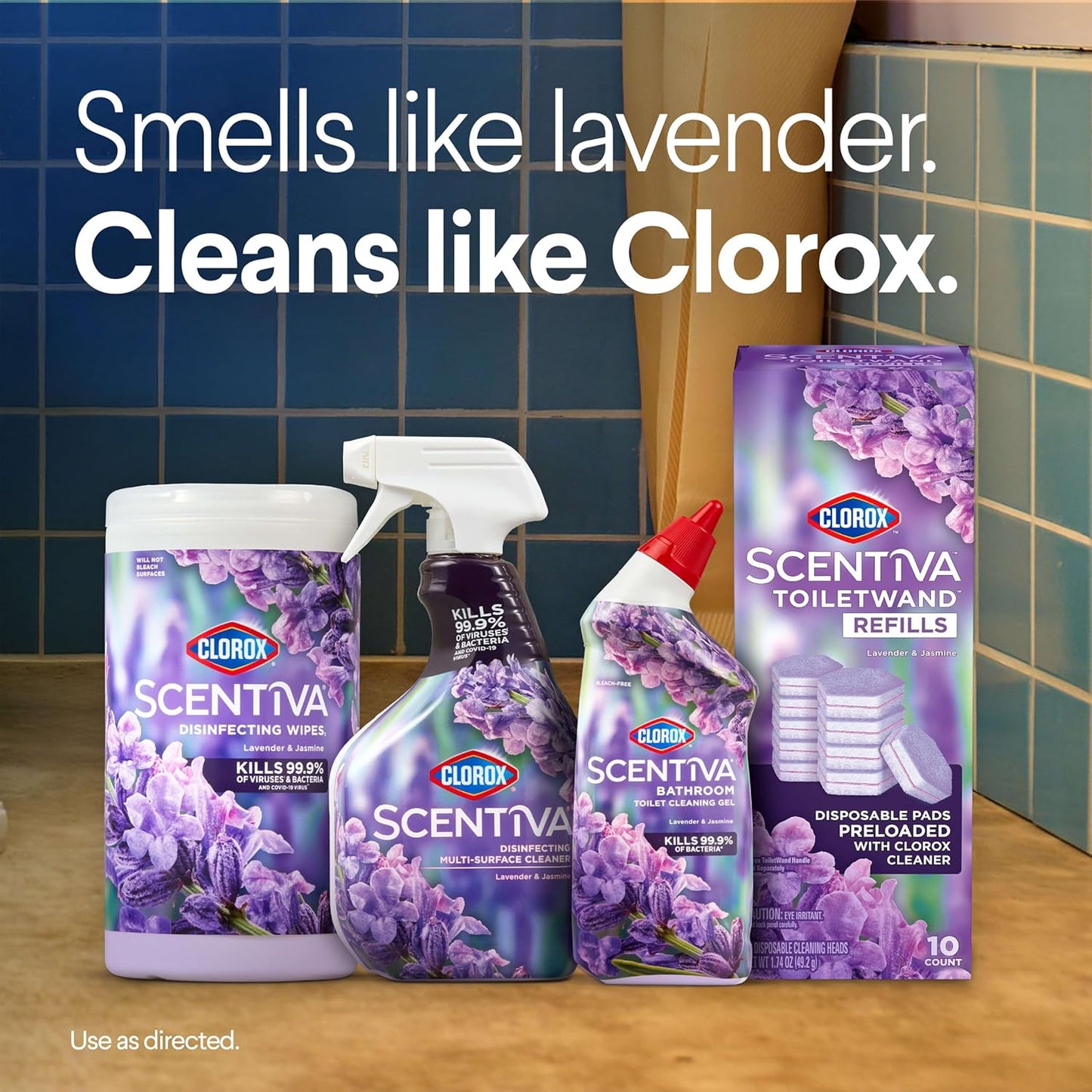 Clorox Scentiva ToiletWand Refills – Stylish Toilet Bowl Refresh for a Coordinated Guest Bathroom