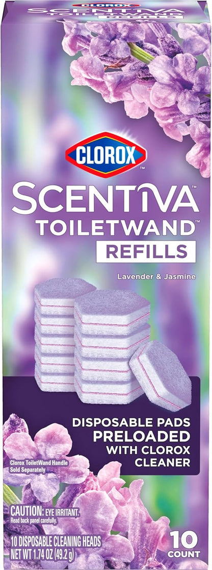 Clorox Scentiva ToiletWand Refills – Stylish Toilet Bowl Refresh for a Coordinated Guest Bathroom