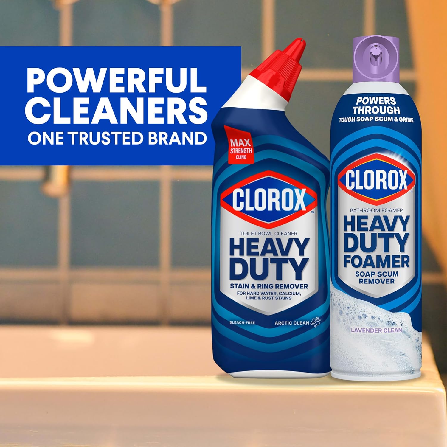 Clorox Toilet Bowl Cleaner Bleach-Free for Designer Bathrooms, Preserves Decorative Porcelain Finish