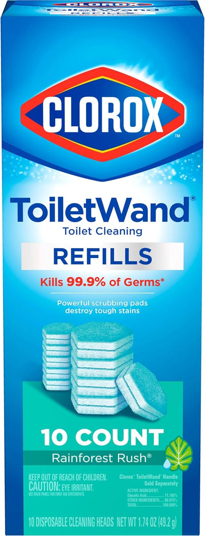 Clorox ToiletWand Disposable Cleaning Pads – Fast Weekly Bowl Sanitizing for a Busy Work-From-Home Schedule