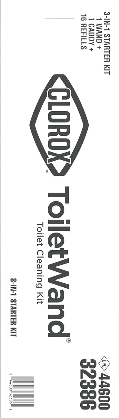 Clorox ToiletWand Disposable Cleaning System – Family Bathroom Sanitizer That Kills 99.9% of Germs