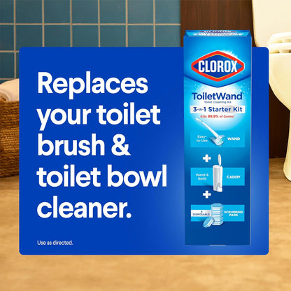 Clorox ToiletWand Disposable Toilet Refills – Self-Care Cleaning Ritual for a Hygienic Home Bathroom