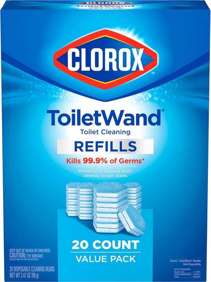 Clorox ToiletWand Disposable Toilet Refills – Self-Care Cleaning Ritual for a Hygienic Home Bathroom