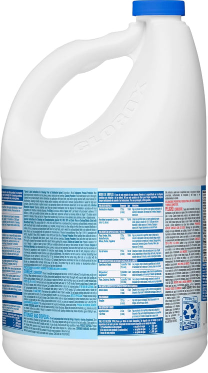 Clorox® Ultra Germicidal Bleach 121 oz Case of 3 – EPA-Registered Surface Sanitizer for Clinic Exam Rooms and Patient Areas