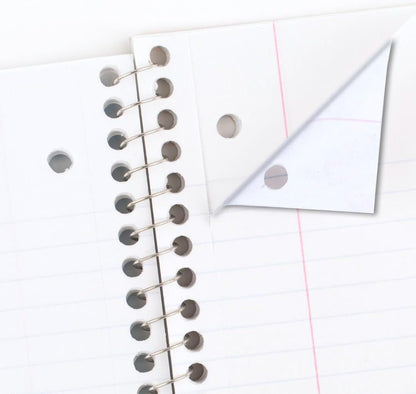 coated cardboard cover with writable label area on the front