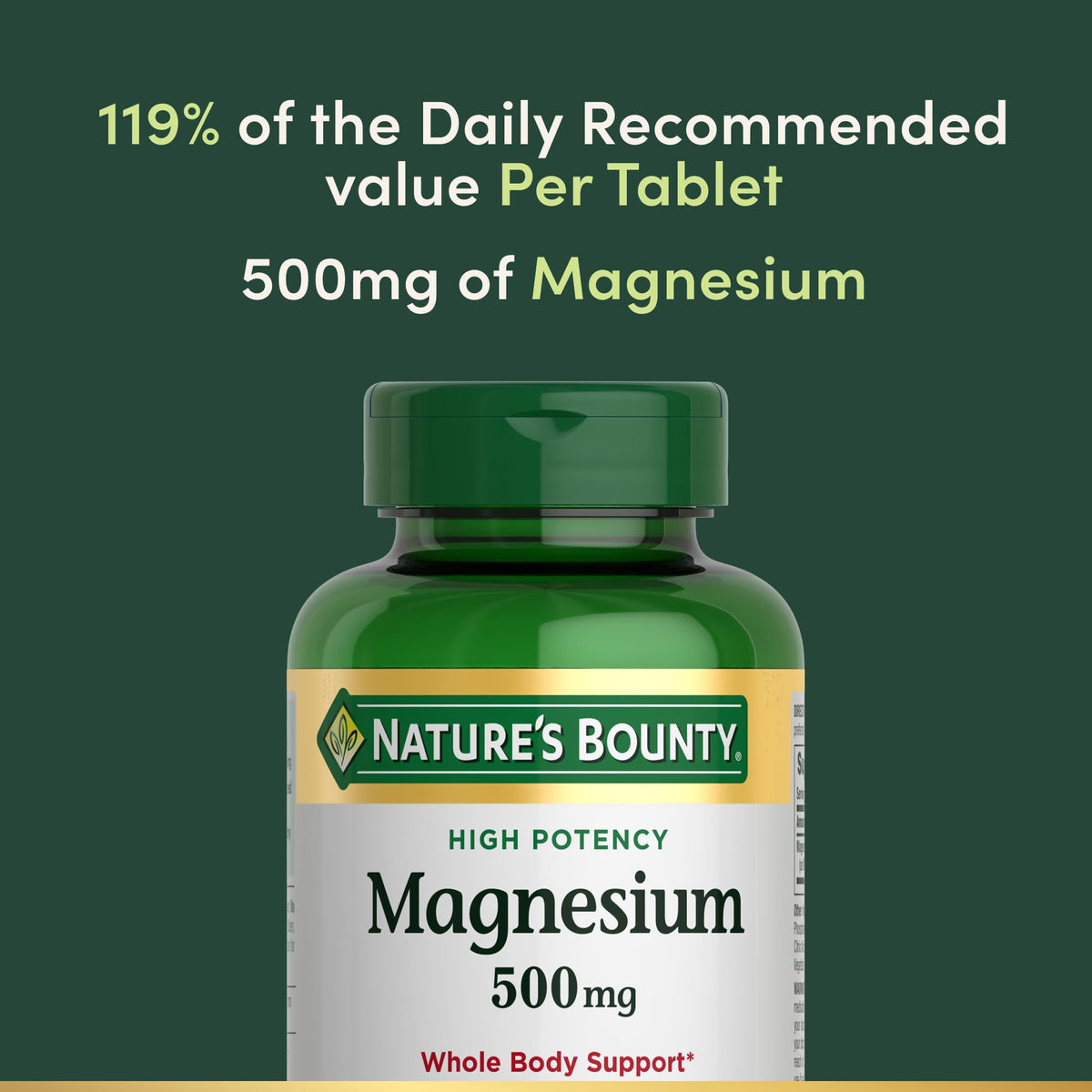 coated tablet form for easy swallowing