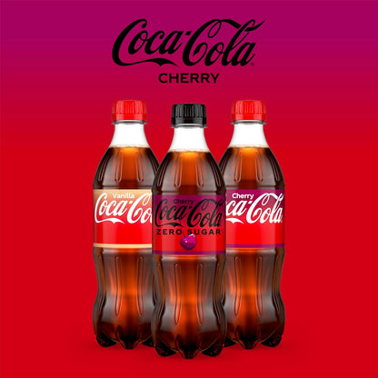 Coca-Cola Zero Sugar Cherry Soda – Guilt-Free Sweet Treat for Mindful Snacking