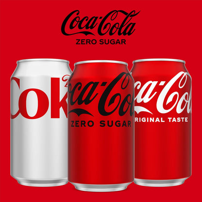 Coca-Cola Zero Sugar Cola – Portable 12oz Can Pack for Backyard BBQs and Patio Gatherings