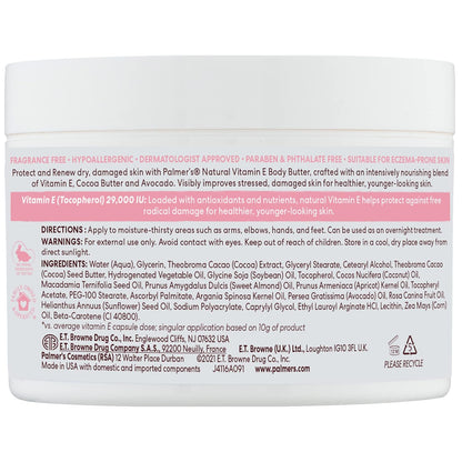 cocoa butter and advanced botanical blend base for deep moisturization