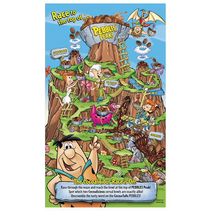 Cocoa PEBBLES Cereal – Fun Birthday Gift Box for Kids, Gluten Free Chocolatey Breakfast Surprise, 27.5 oz Mega Size
