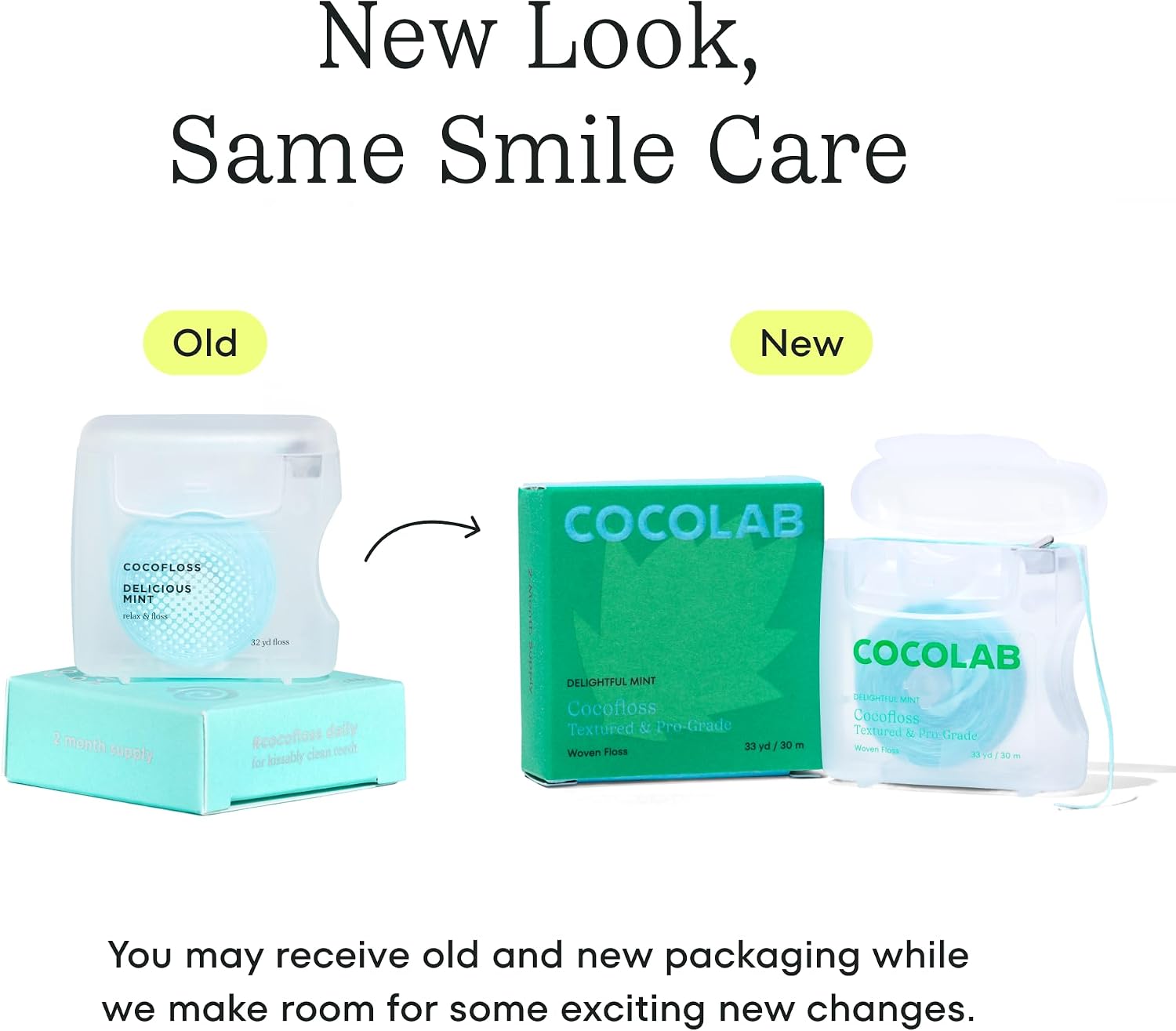 Cocofloss Expanding Woven Dental Floss by Cocolab – Less Waste Oral Care, Intentional Refill Spool for Modern Bathrooms