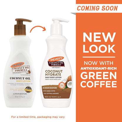 coconut oil base combined with green coffee extract and vitamin e for antioxidant hydration