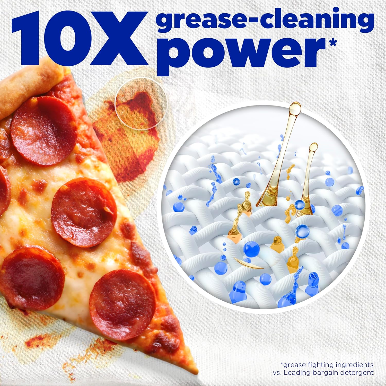 cold-water and quick-cycle compatible for energy-efficient washing