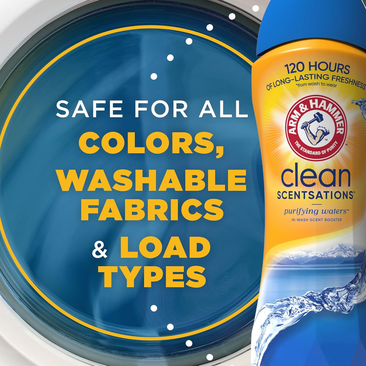 cold-water soluble scent crystals that fully dissolve in any wash