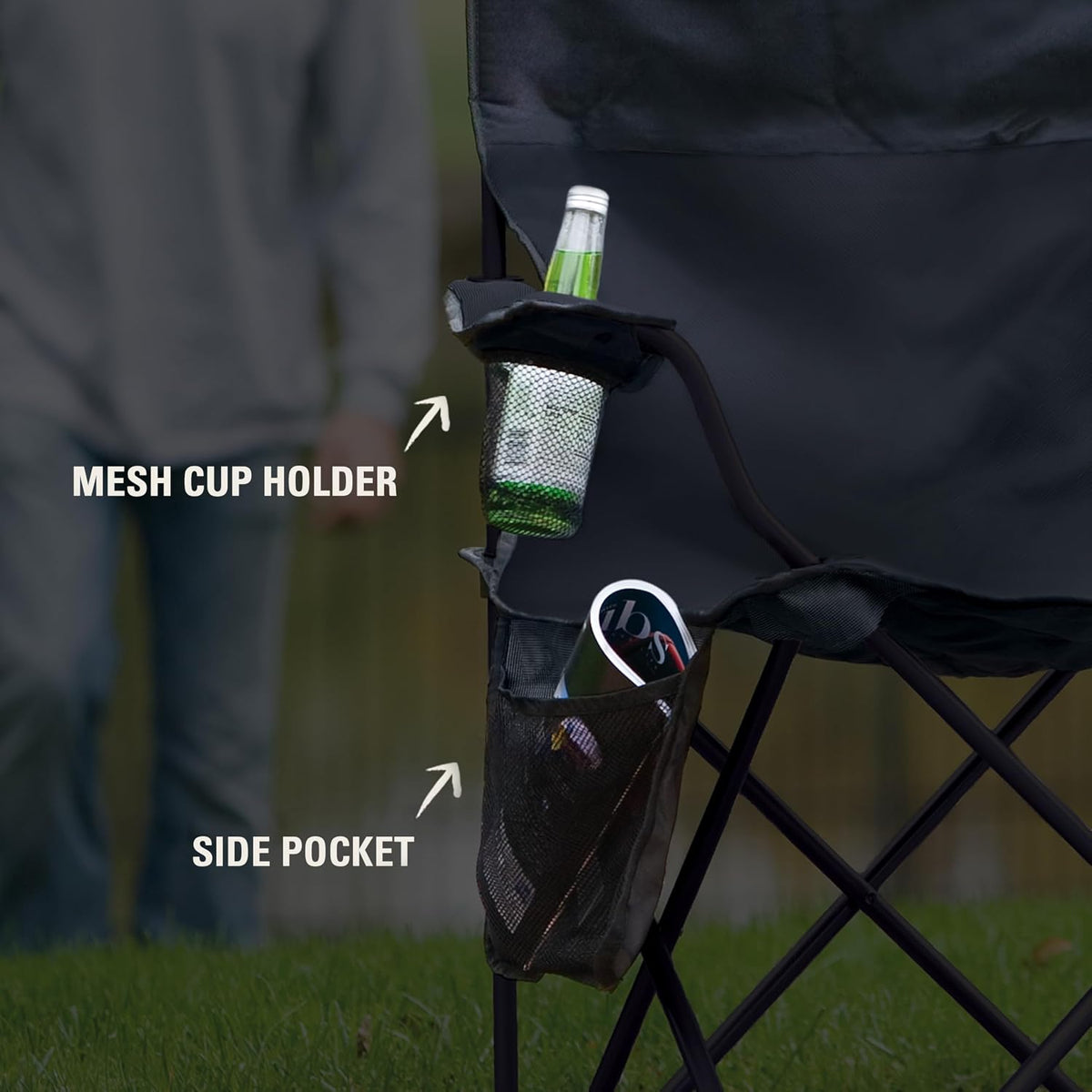 Coleman Portable Outdoor Lounge Chair with Built-In Cooler – Recline-Style Comfort for Screen-Free, Slow-Morning Patio Time