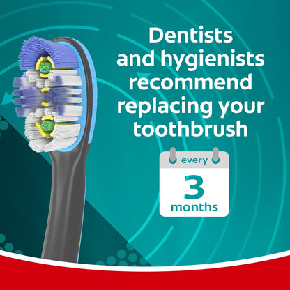 Colgate 360 Vibrate Sonic Toothbrush for Nightly Wind-Down Ritual and Mindful Brushing, Medium Bristles, 2 Pack