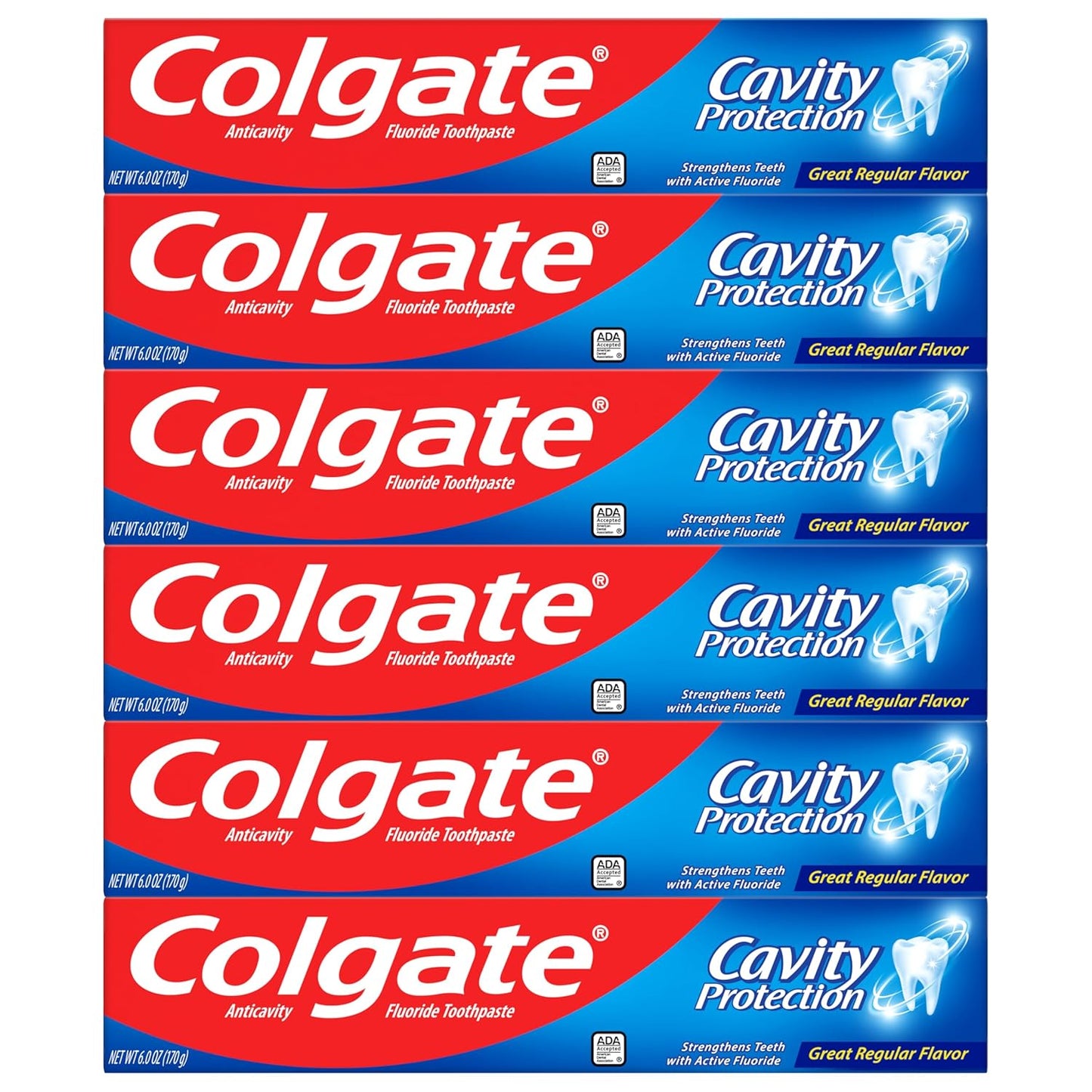 Colgate Fluoride Toothpaste 6-Pack – Consistent Oral Care for Busy Work & Study Schedules