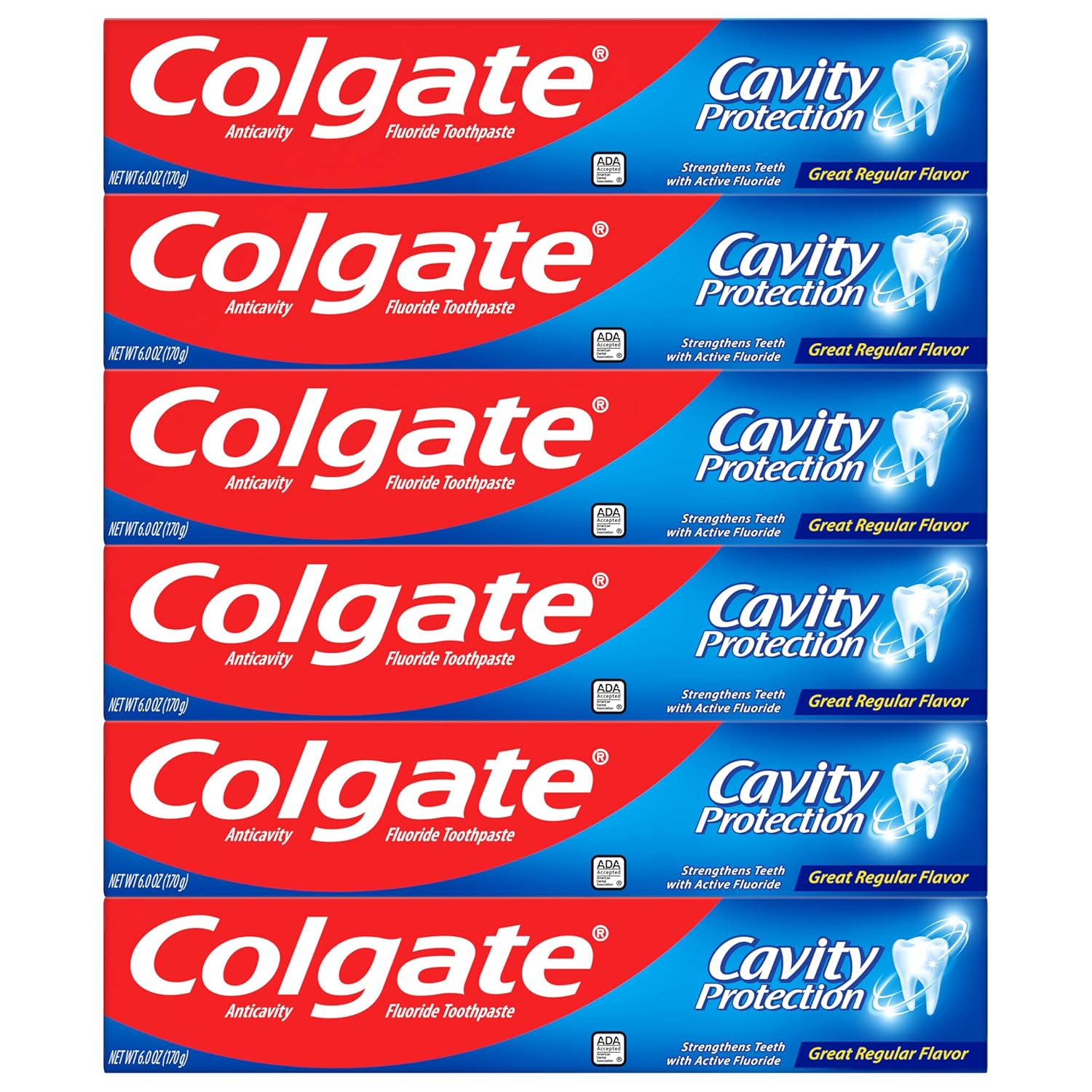 Colgate Fluoride Toothpaste 6-Pack – Consistent Oral Care for Busy Work & Study Schedules