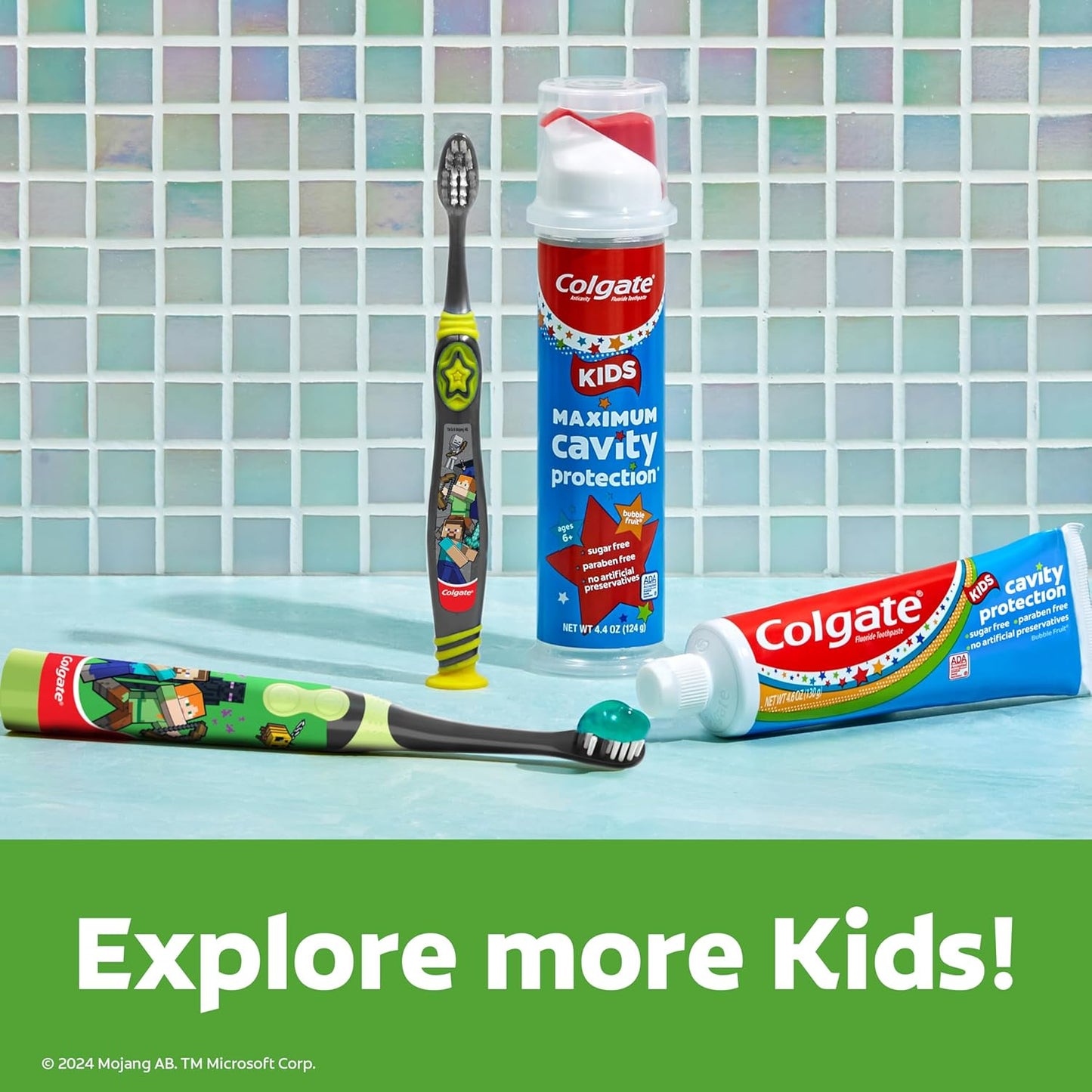 Colgate Kids Battery Toothbrush – Extra Soft Bristle Powered Brush Safe for Sensitive Gums and Developing Teeth
