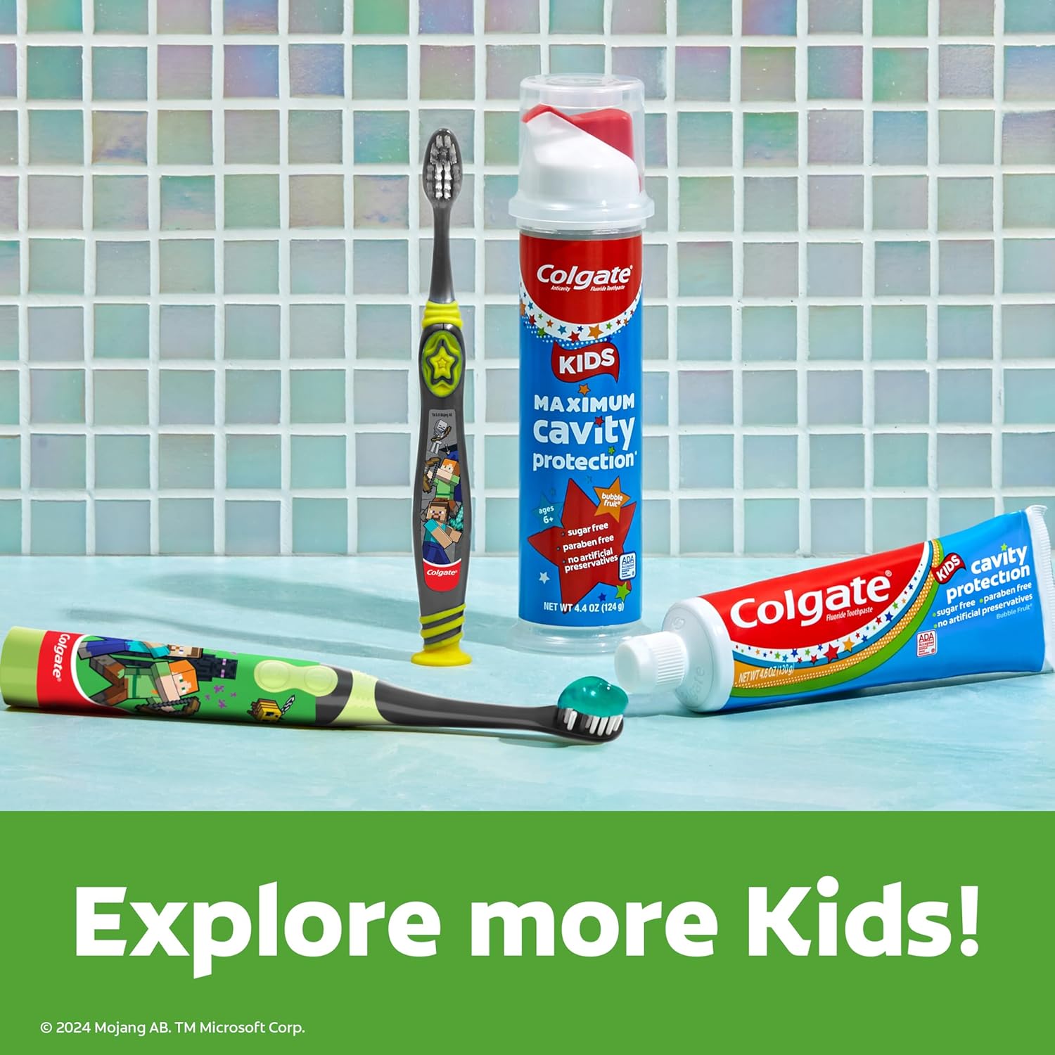 Colgate Kids Battery Toothbrush – Extra Soft Bristle Powered Brush Safe for Sensitive Gums and Developing Teeth