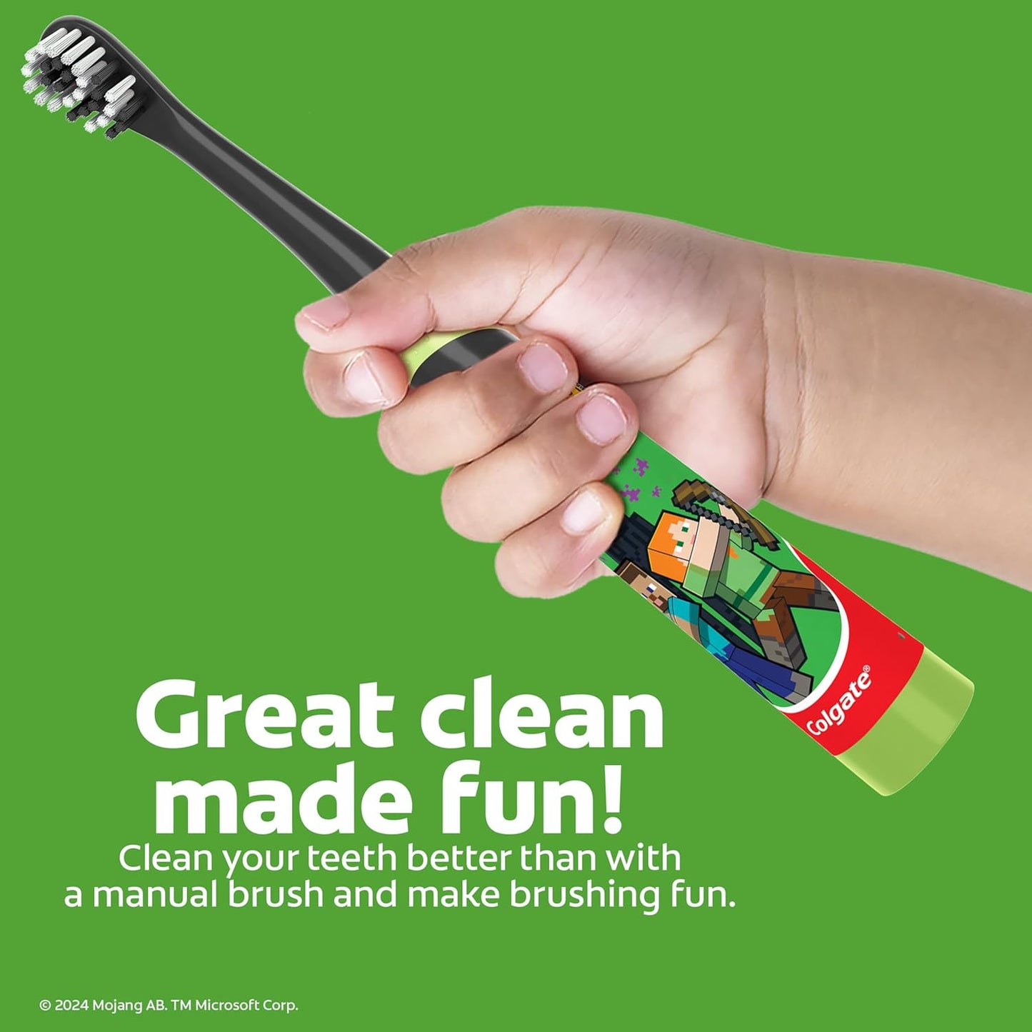 Colgate Kids Battery Toothbrush – Extra Soft Bristle Powered Brush Safe for Sensitive Gums and Developing Teeth