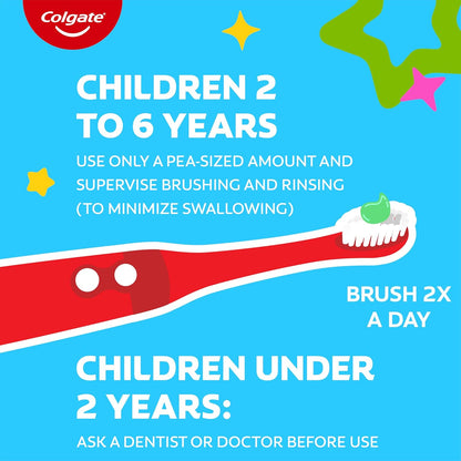 Colgate Kids Bluey Toothpaste – Ages 2+ Cavity Protection Toothpaste for Kids' Bathroom Counter, ADA Accepted Fluoride Formula