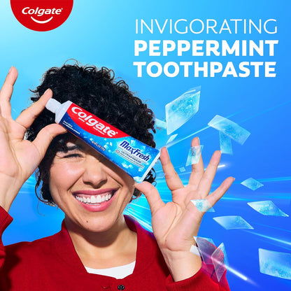 Colgate MaxFresh Ultrafreeze Toothpaste – Single-Purpose Excellence: One Tube Replaces Toothpaste + Breath Strips Clutter