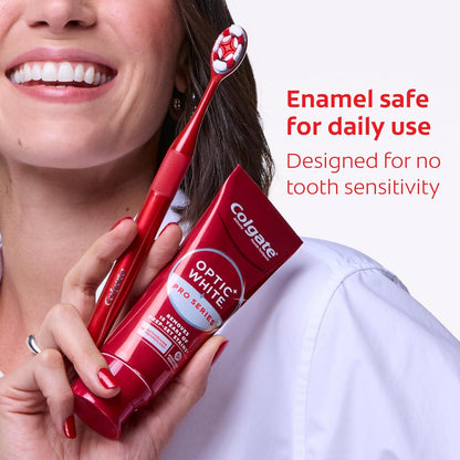 Colgate Optic White Pro Series – Enamel-Safe Whitening Toothpaste for Sensitive Teeth Daily Use