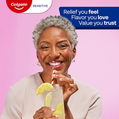 Colgate Sensitive Enamel Health Toothpaste – Daily Self-Care Brushing Routine for Adults with Sensitive Teeth, 3 Pack 6 oz