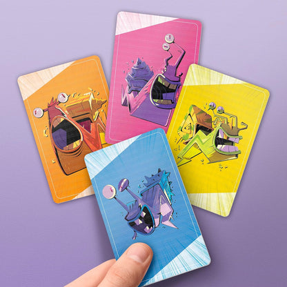 color-coded number rows create a light strategy layer of choosing where to place cards