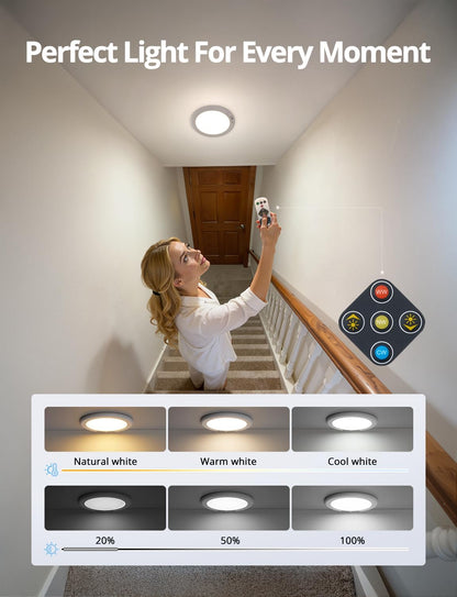 Combuh Portable Battery Ceiling Light – Detachable Magnetic Lantern for RV, Caravan, and Boat Cabin Interiors