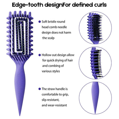 comfortable non-slip handle for controlled styling