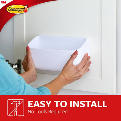 Command 10 Lb Caddy for Home Office Supply Station, Heavyweight Adhesive Wall Organizer for Cords and Tools