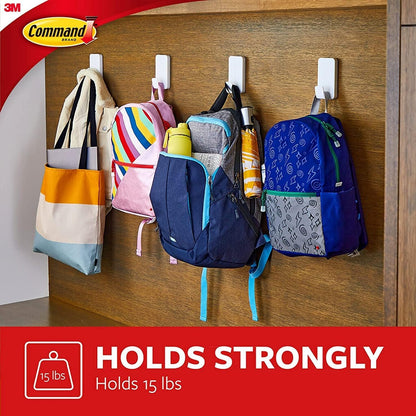 Command 15 Lb XL Heavyweight Wall Hook – Damage-Free Bedroom Decor Accent for Cozy Dorm Walls