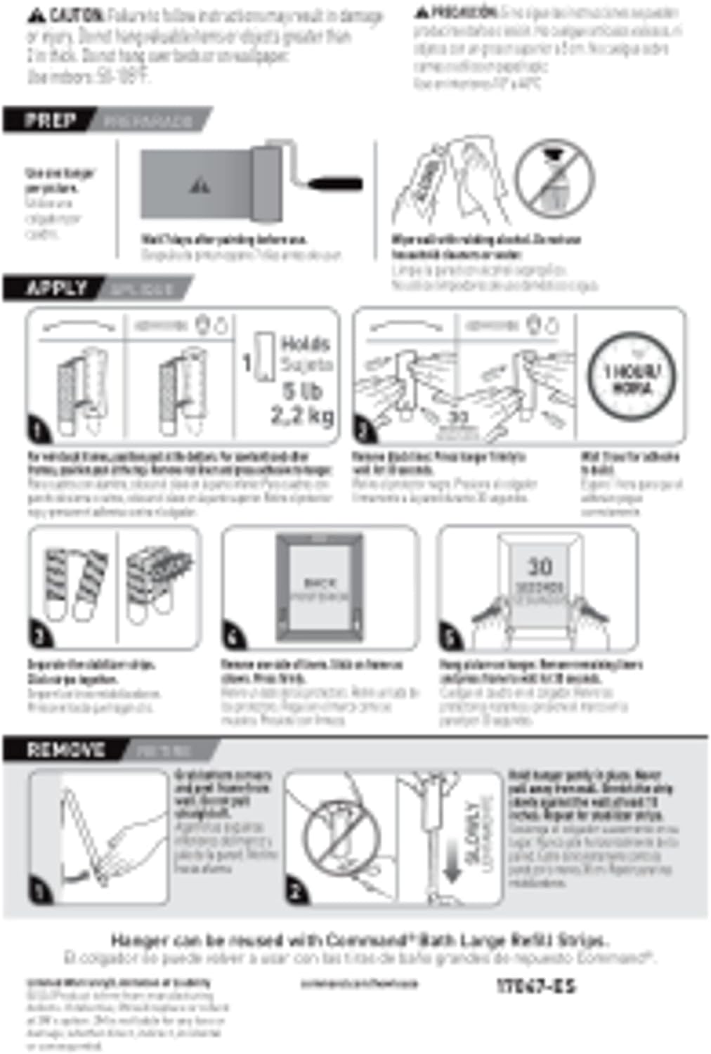 Command 5 lb Universal Frame Hanger as a Birthday Gift for Her, Apartment-Friendly Decor Kit