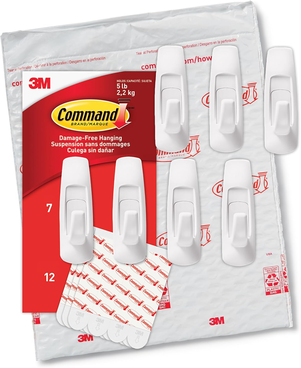Command 5 lb Utility Hooks – Practical Birthday Gift for Mom Who Loves Organized Spaces