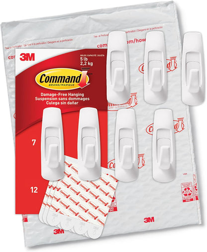 Command 5 lb Utility Hooks – Practical Birthday Gift for Mom Who Loves Organized Spaces