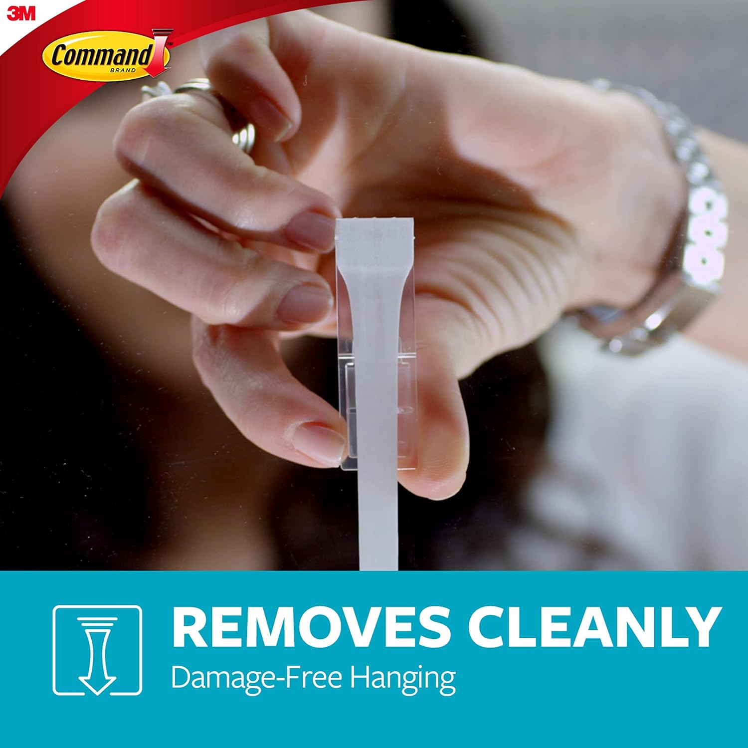 Command Bath Towel Hooks 6 Pack – Simple Adhesive Hooks for Towels and Robes, Less-Is-More Bathroom Organization Without Tools