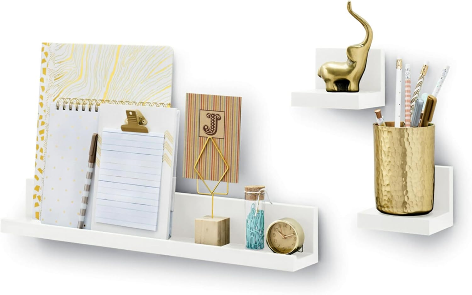 Command Display Ledges – Bedroom Wall Decor Accent, Floating Photo Shelf for Living Room Aesthetic