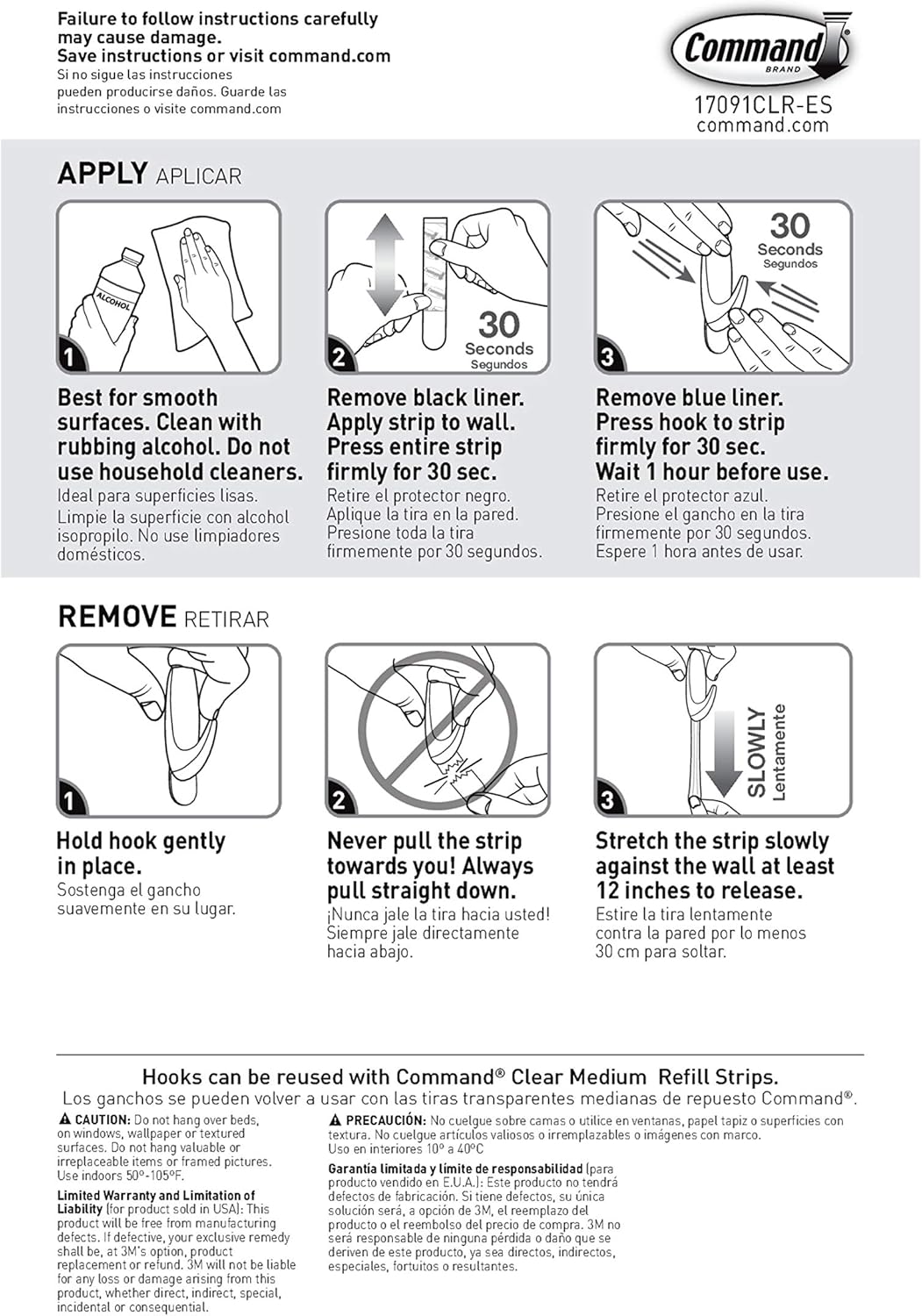 Command Medium Clear Wall Hooks 7-Pack – Thoughtful Housewarming Gift for New Renters and Homeowners