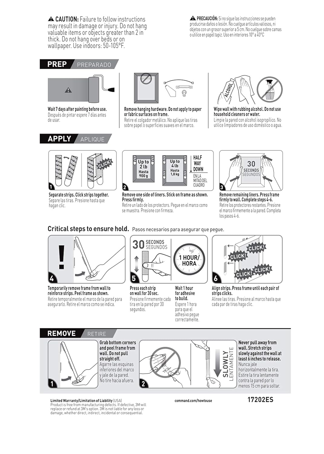 Command Small Picture Hanging Strips – Clean Wall Display for Intentional Living Spaces, 4 lb Hold